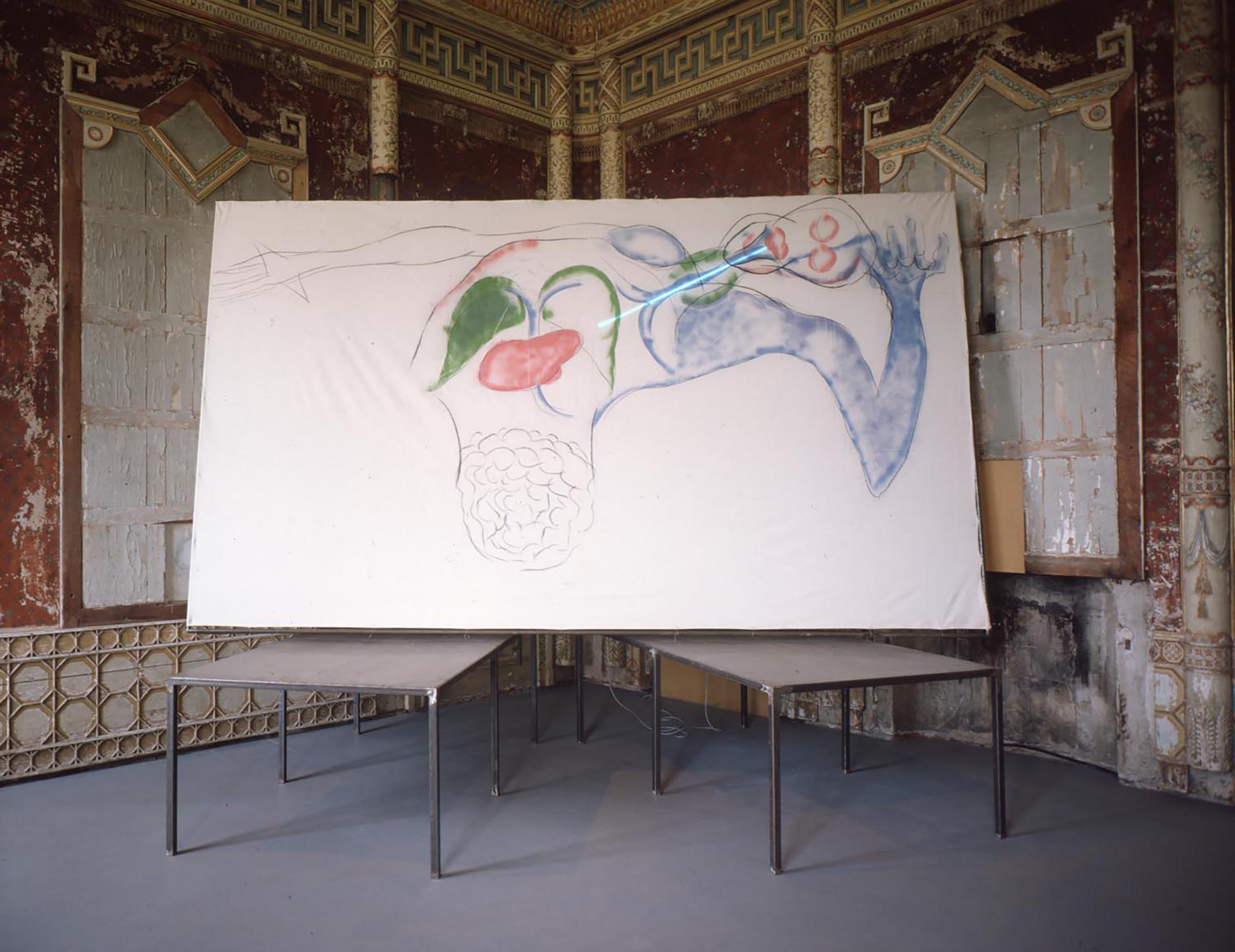 Mario Merz, Lezione di anatomia, 1980